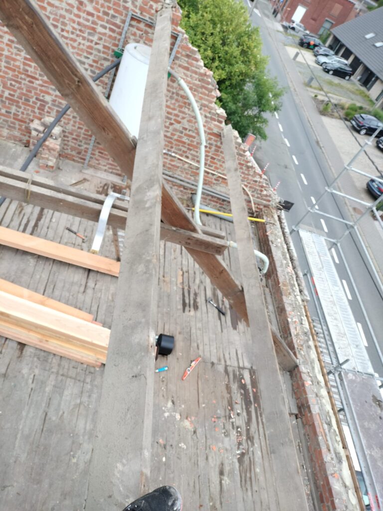chantier toiture - roubaix - granit et ardoise
